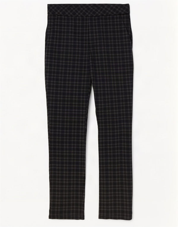 Marks & Spencer Pantalon décontracté pour femme UK 12 Medium W30 L29 Marron à carreaux