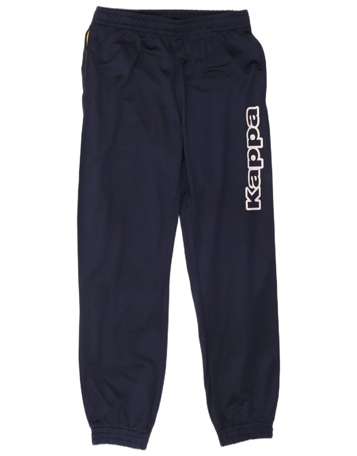 Kappa Mens Graphic Tracksuit Trousers Joggers Medium Navy Blue Polyester