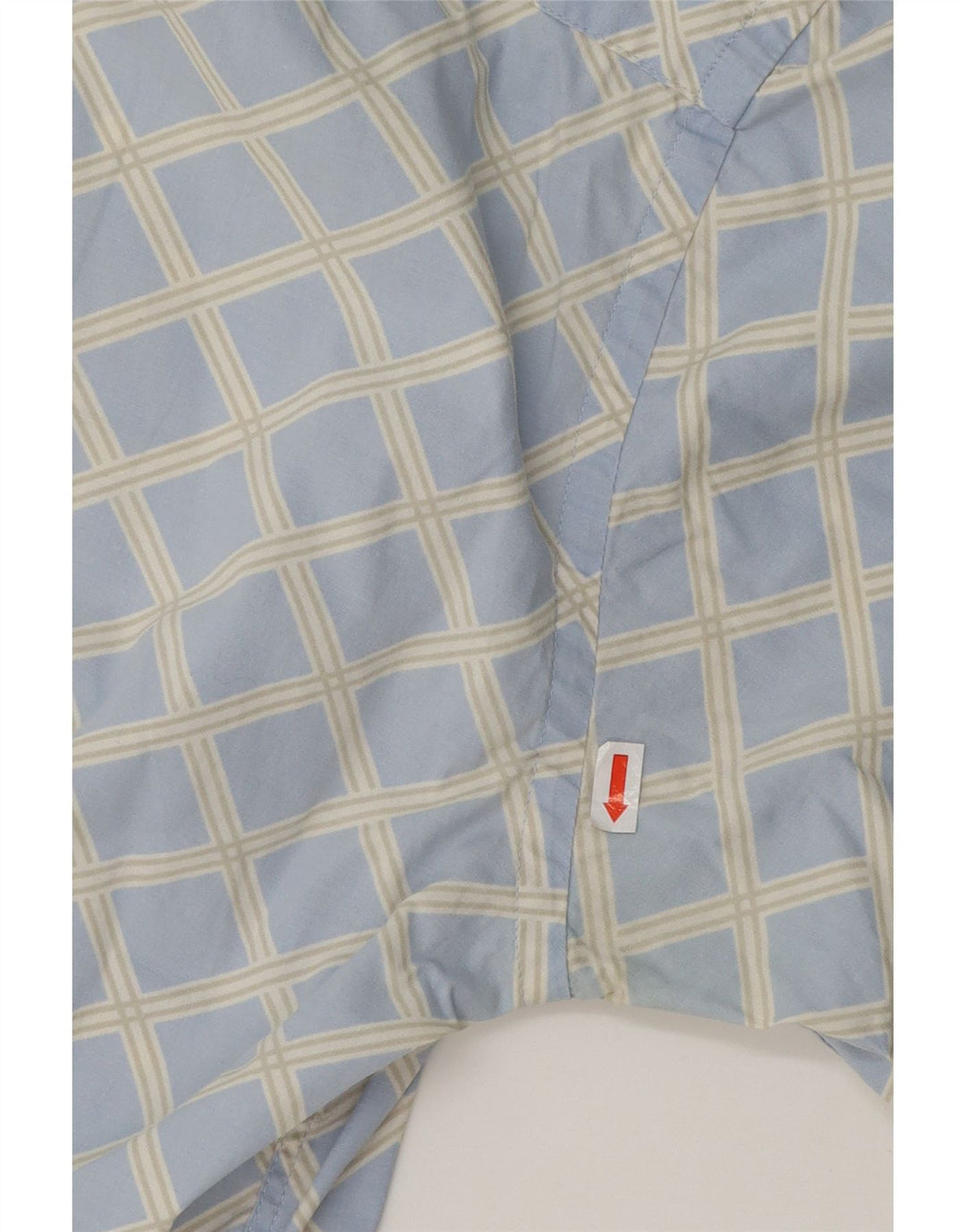 TRUSSARDI JEANS Mens Shirt Medium Blue Check Vintage Trussardi Jeans and Second-Hand Trussardi Jeans from Messina Hembry 