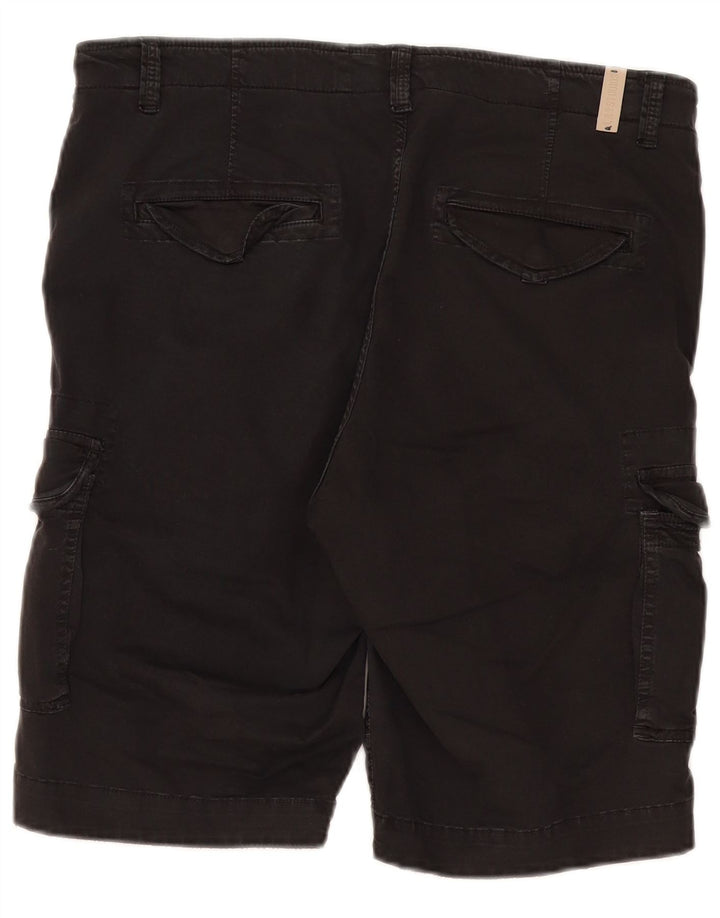 Vintage Mens Cargo Shorts IT 50 Large W38 Black Cotton