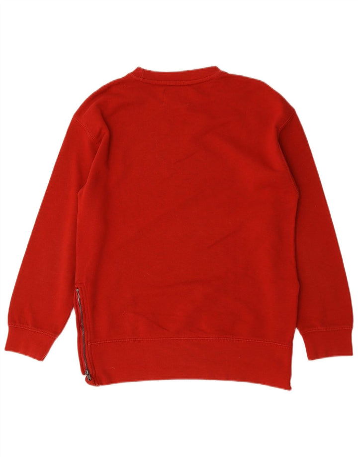 Zara Girls Sweatshirt Jumper 9-10 Years Red