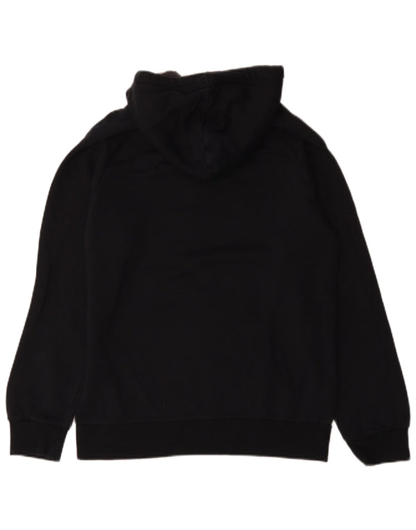 Felpa con cappuccio grafica da uomo Adidas, cotone medio nero