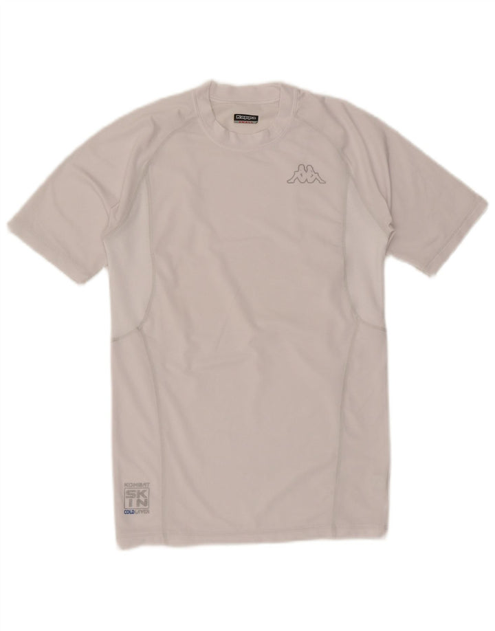 Kappa Herren T-Shirt Top Small Weiß Polyester