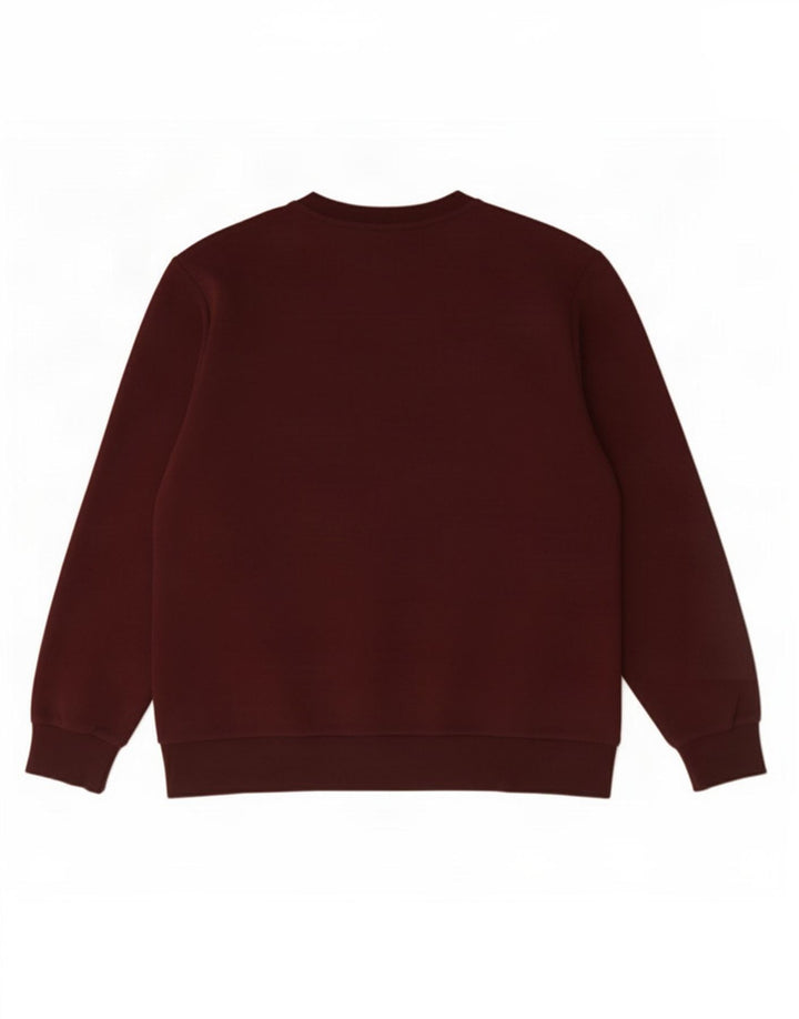 Marks & Spencer Mens Sweatshirt Jumper Medium Burgundy Cotton
