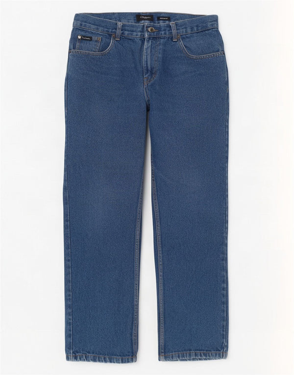 Pierre Cardin Mens Regular Fit Straight Jeans W34 L29 Blue Cotton