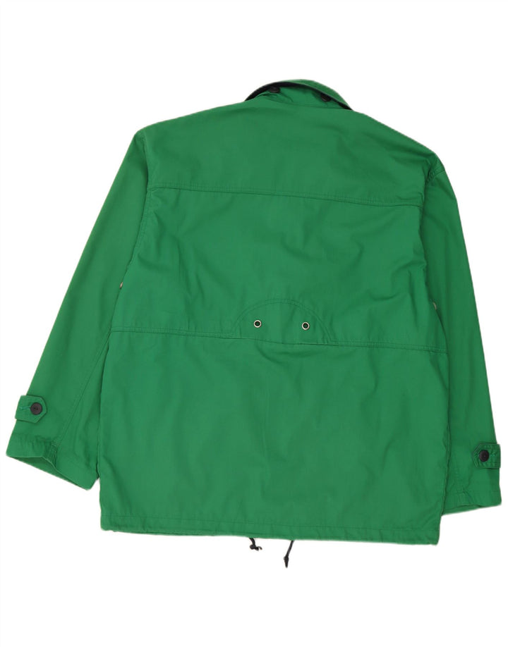 Vintage Mens Yachting Loose Fit Utility Jacket UK 38 Medium Green Polyester
