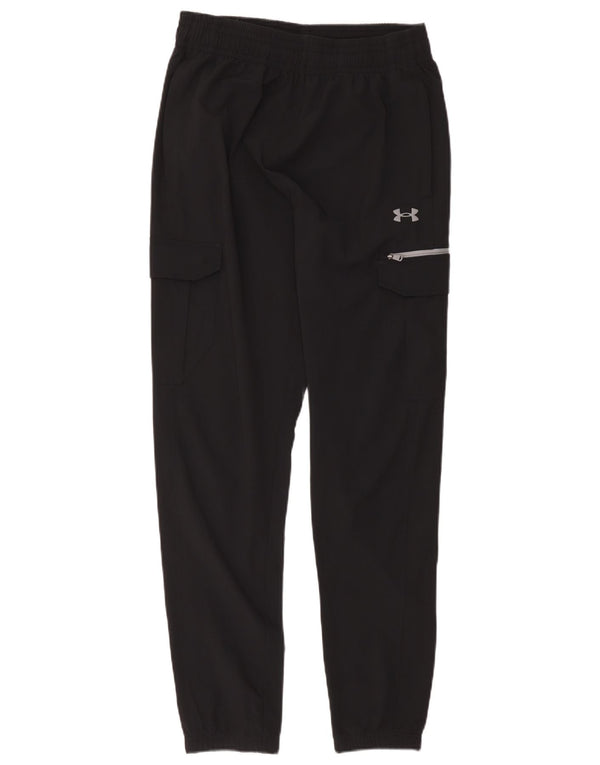 Under Armour Womens Cargo Tracksuit Trousers Joggers UK 14 Large Black