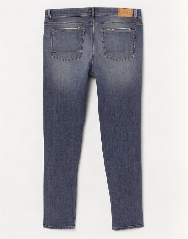 Jeans Slim Uomo Trussardi W36 L34 Blu