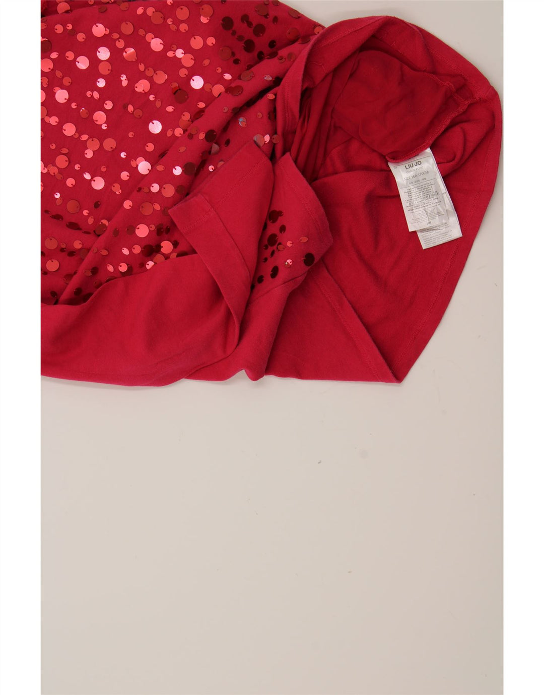 LIU JO Girls Top Long Sleeve 15-16 Years Red Polyester Vintage Liu Jo and Second-Hand Liu Jo from Messina Hembry 