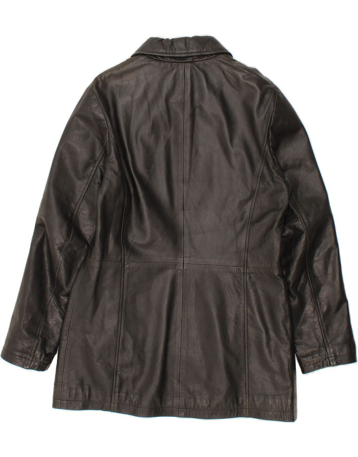 DESI Womens Leather Jacket UK 14 Medium Black Vintage Desi and Second-Hand Desi from Messina Hembry 