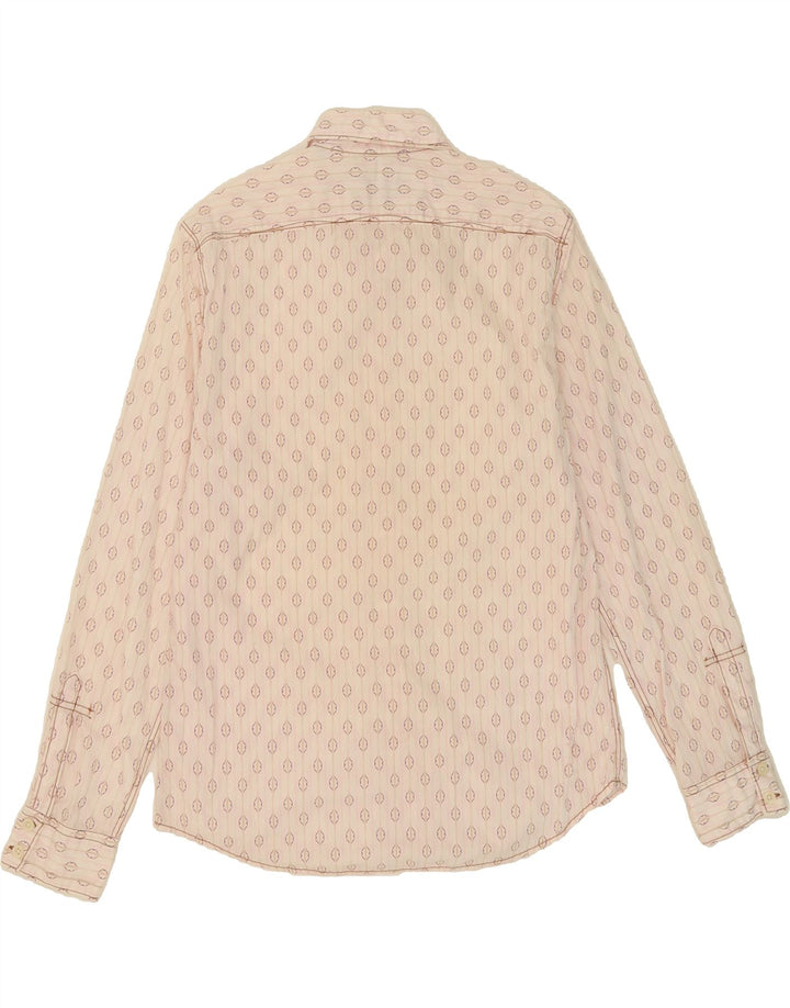 ZARA Mens Shirt Large Pink Striped Cotton Vintage Zara and Second-Hand Zara from Messina Hembry 