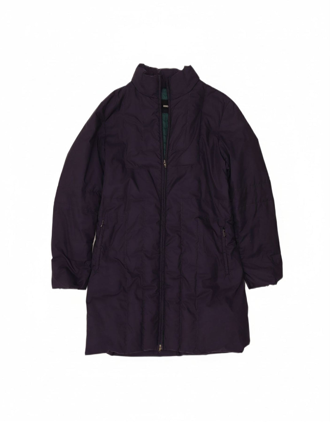 HUSKY Womens Padded Coat UK 12 Medium Navy Blue Vintage Husky and Second-Hand Husky from Messina Hembry 