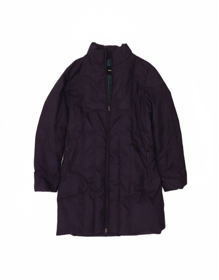 HUSKY Womens Padded Coat UK 12 Medium Navy Blue Vintage Husky and Second-Hand Husky from Messina Hembry 