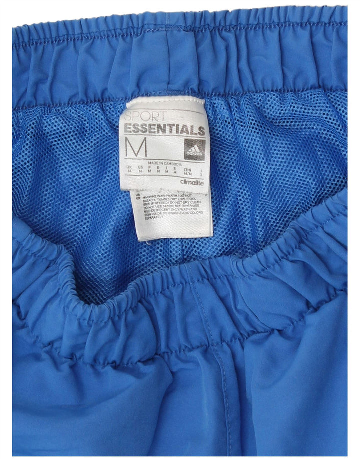 Pantaloncini sportivi da uomo Adidas in poliestere blu medio