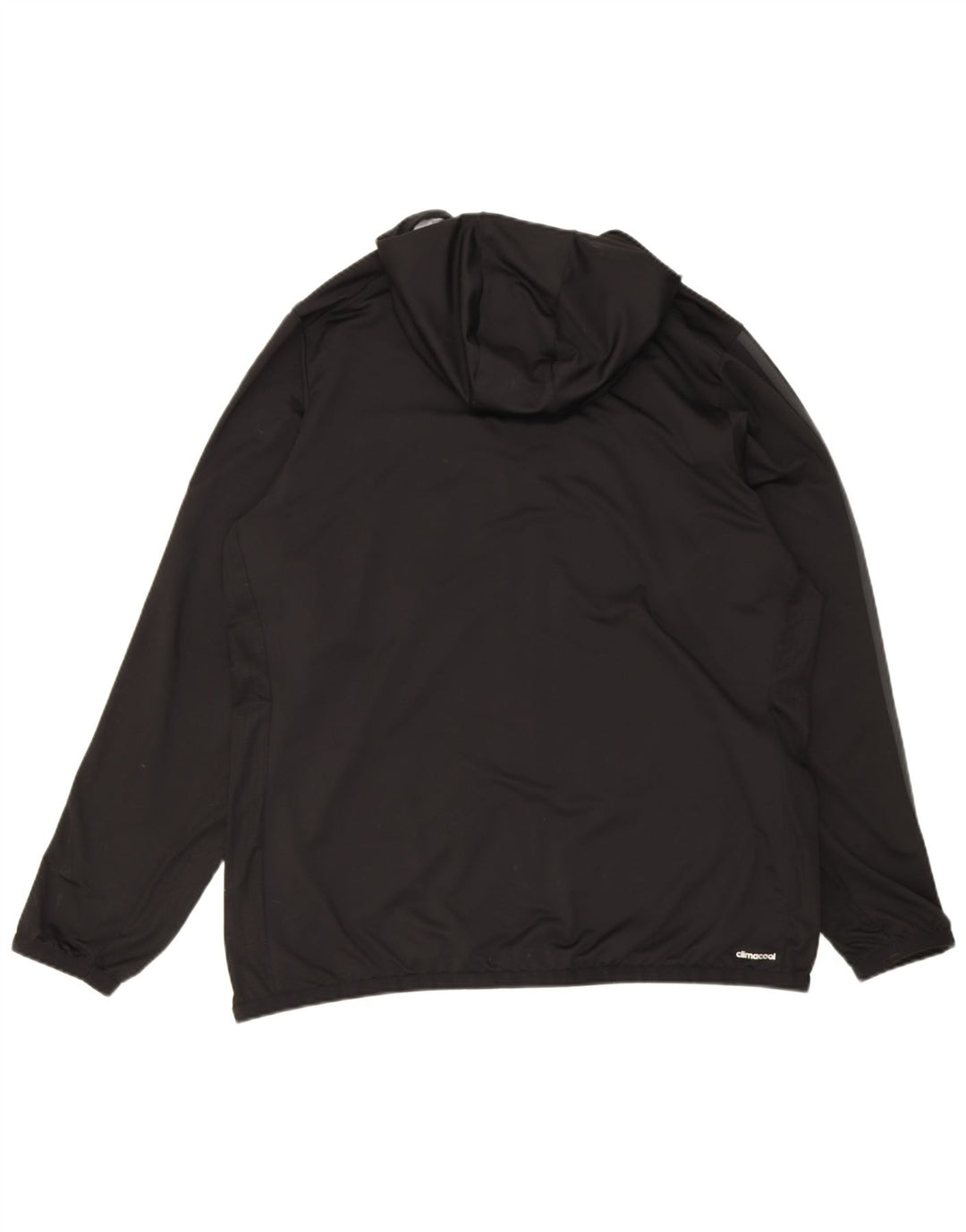 Adidas Mens Climacool Hooded Tracksuit Top Jacket Large Black Polyester