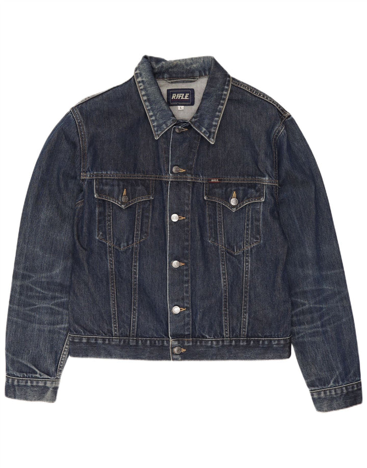 Rifle Herre denimjakke UK 40 Large Blue Cotton