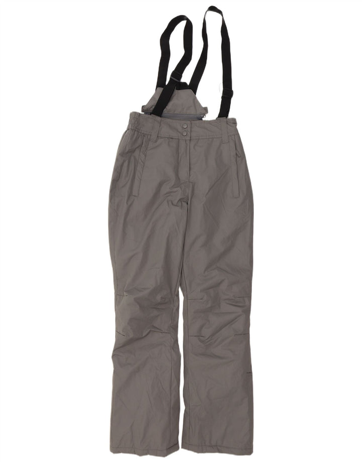 MOUNTAIN WAREHOUSE Womens Dungarees Ski Trousers UK 8 Small Grey Polyester