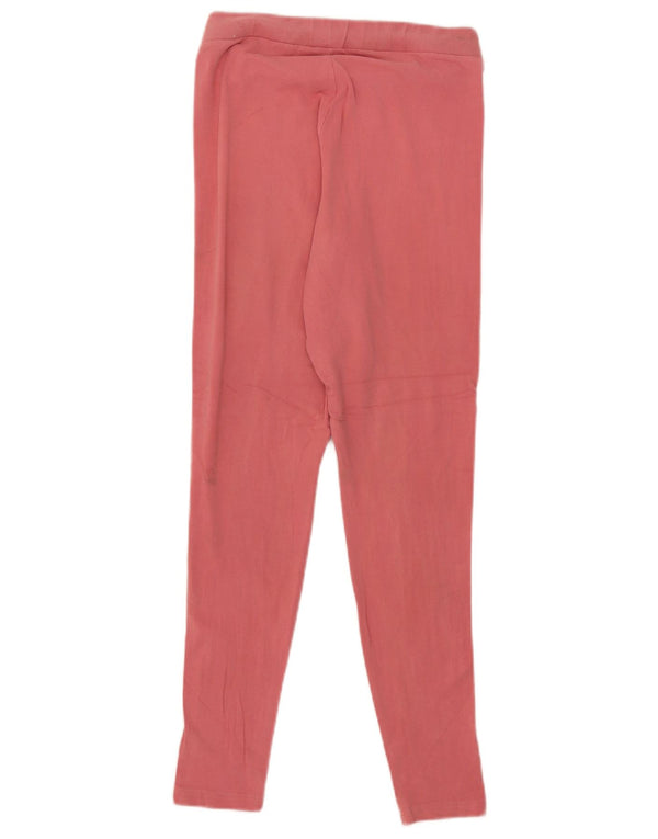 Adidas Damen Leggings UK 12 Mittelrosa Baumwolle