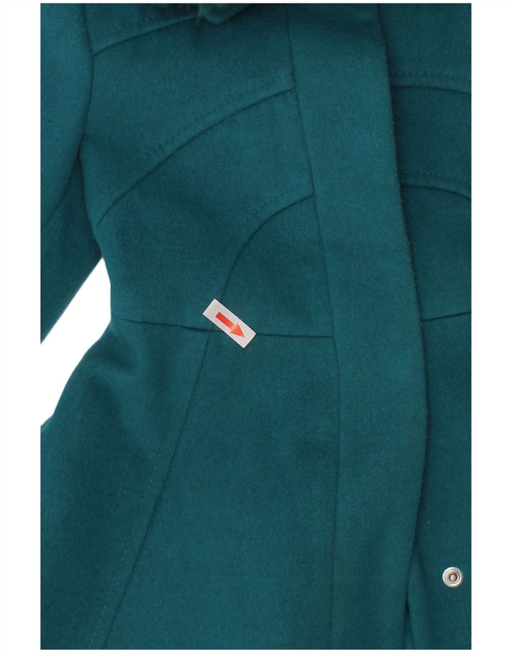 Monsoon Girls Overcoat 5-6 Years Turquoise Polyester