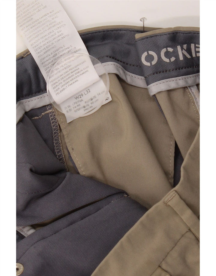 Dockers Mens Slim Chino Trousers W29 L32 Beige Polyester