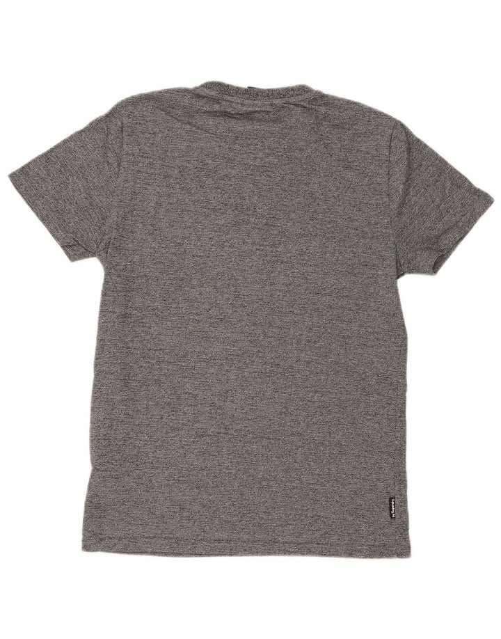 Superdry Herren-T-Shirt mit normaler Grafik, mittelgrau gesprenkelte Baumwolle