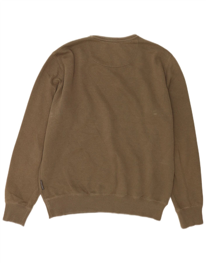 FRENCH CONNECTION Mens Sweatshirt Jumper XL Khaki Cotton