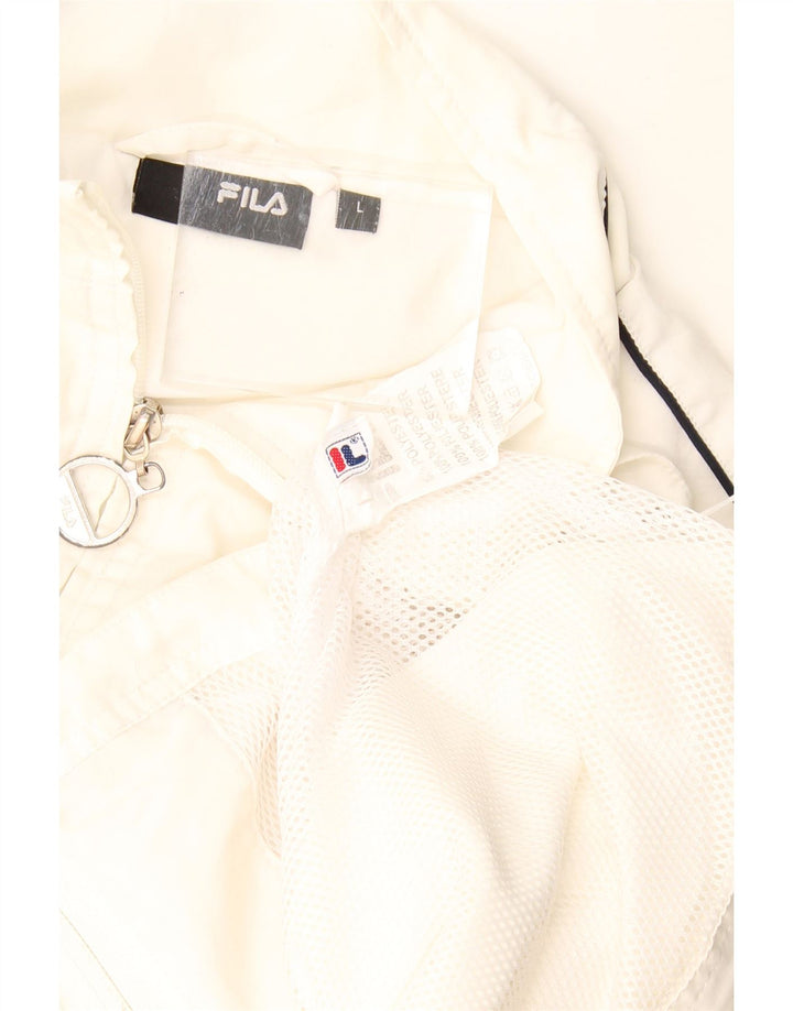 Giacca da ginnastica da donna Fila UK 16 Large Poliestere bianco