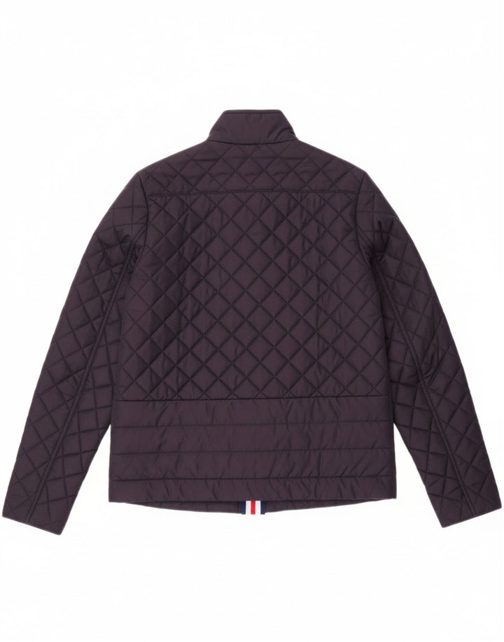 TOMMY HILFIGER Womens Quilted Jacket UK 14 Medium Navy Blue Polyester Vintage Tommy Hilfiger and Second-Hand Tommy Hilfiger from Messina Hembry 