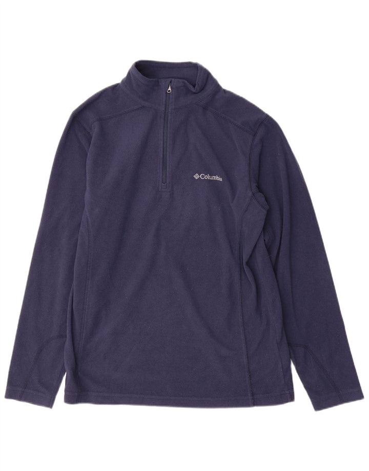 Columbia Herre lynlås hals Fleece Jumper lille marineblå polyester
