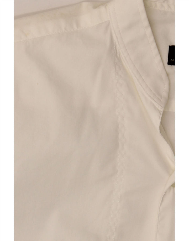 ZARA Herren Super Slim Fit Hemd mittelweiße Baumwolle