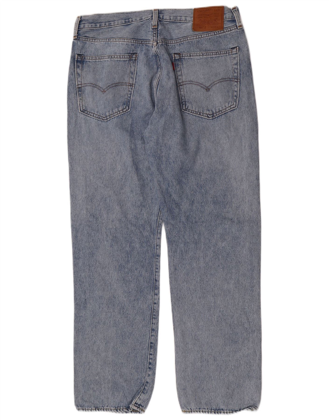 Levi's Mens Straight Jeans W34 L32 Blue Cotton