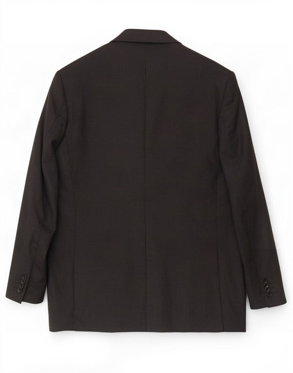 Loro Piana Herren-Blazer mit 2 Knöpfen, IT 48, Mittelschwarze Schurwolle