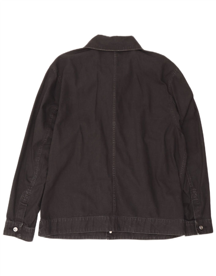 Jordan Mens Denim Jacket UK 40 Large Black Cotton