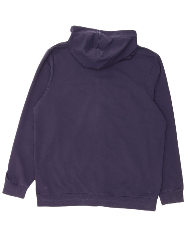 PUMA Felpa con cappuccio e zip da uomo, grande, in cotone color block multicolore