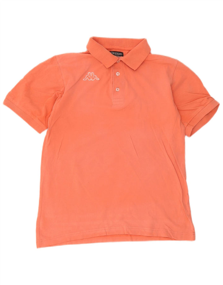 Kappa Mens Polo Shirt Small Orange Cotton