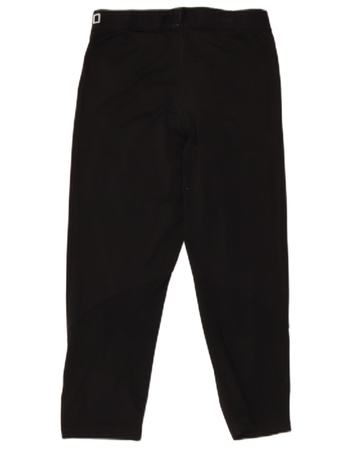 Nike Womens Graphic Capri Tracksuit Trousers UK 12 Medium Black Polyester