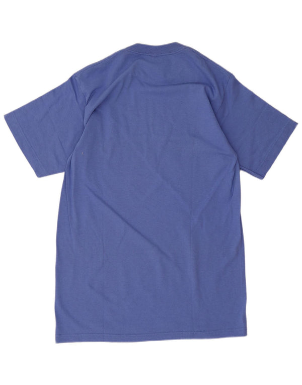 P.S.I. Sportswear Womens Graphic T-Shirt Top UK 12 Medium Blue Novelty