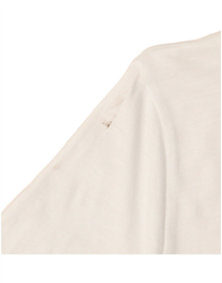 J. CREW Womens T-Shirt Top UK 12 Medium White Cotton