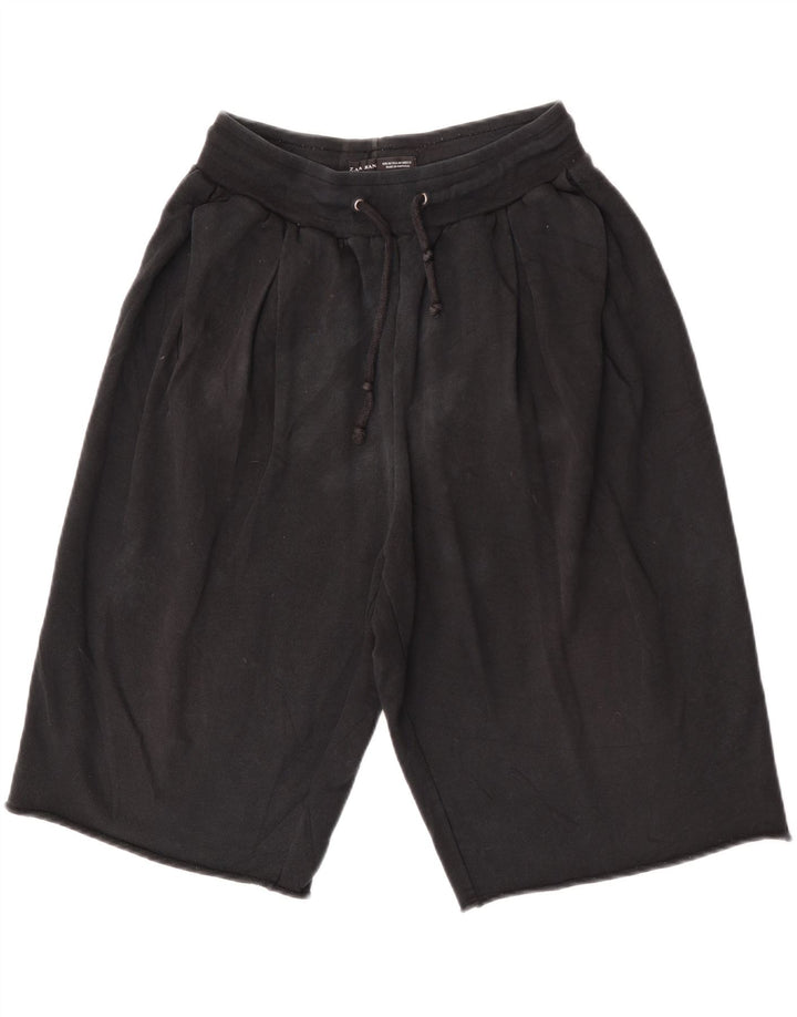 Zara Mens Bermuda Sport Shorts Medium Black