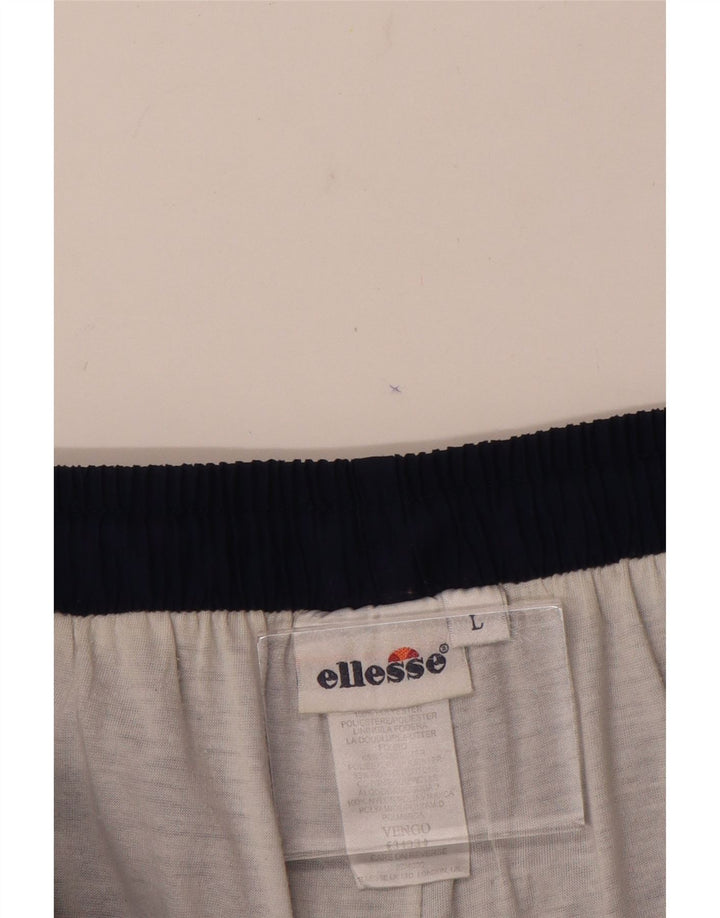 ELLESSE Pantalón Chándal Hombre Grande Azul Marino Poliéster