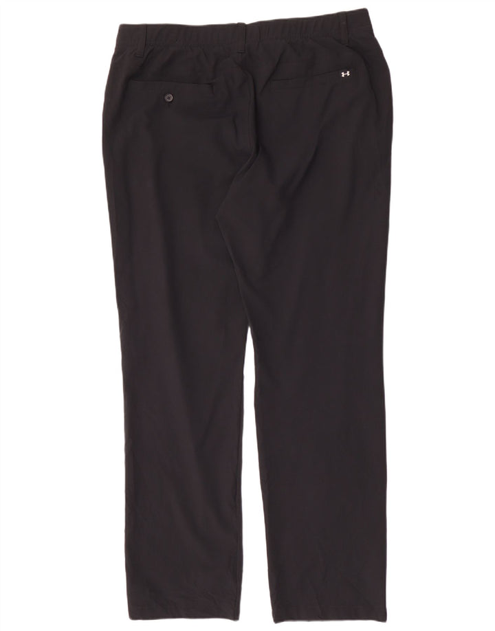 Pantaloni chino dritti da uomo UNDER ARMOUR W38 L32 poliestere nero