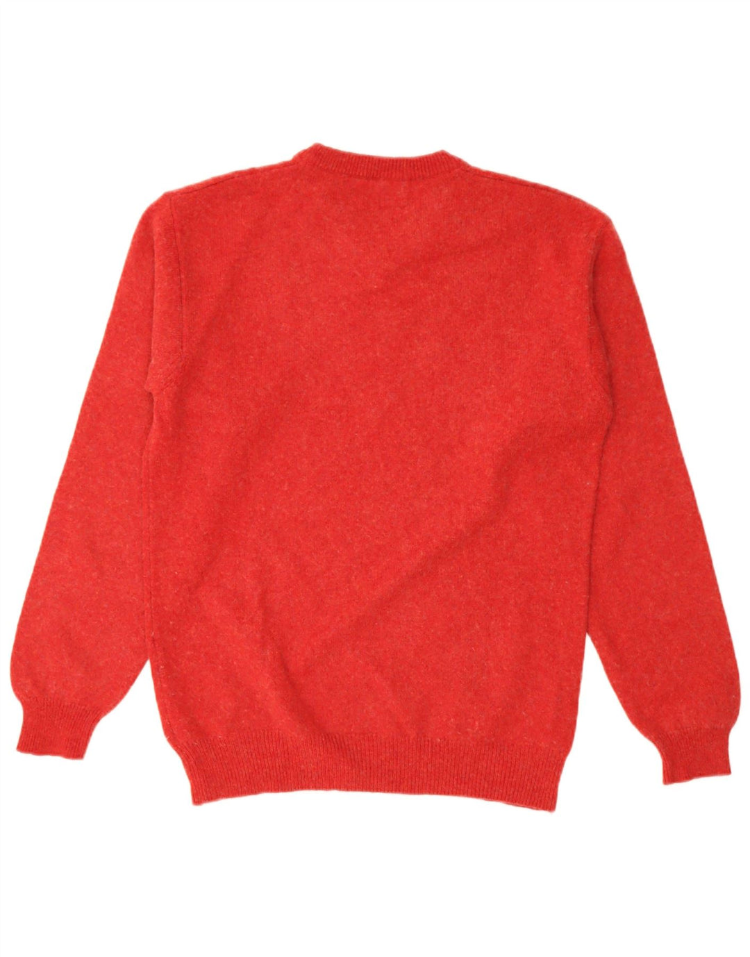 Marlboro Classics Herren-Pullover mit V-Ausschnitt aus mittelroter Wolle