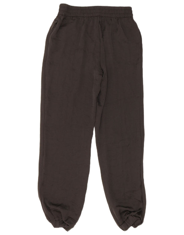 Zara Damen Joggers Freizeithose XS W24 L28 Schwarz Polyester