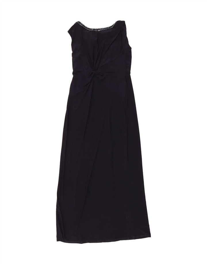 MONSOON Womens Sleeveless Maxi Dress UK 16 Large Black Polyester Vintage Monsoon and Second-Hand Monsoon from Messina Hembry 