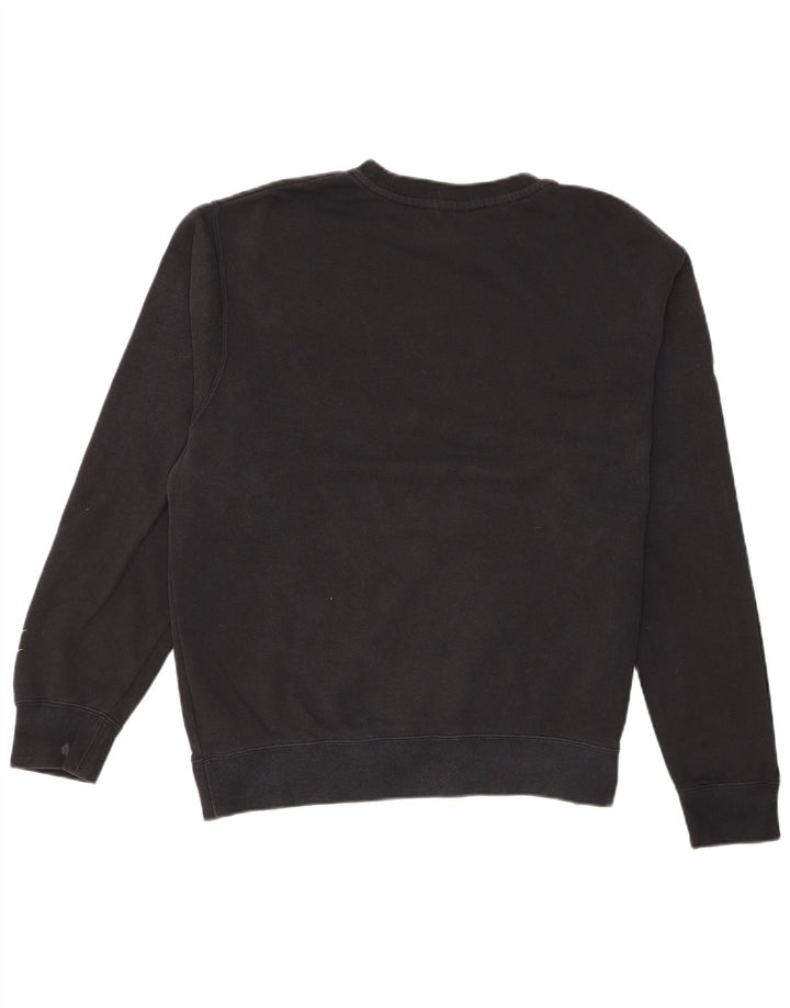 Nike Mens Swoosh Graphic Sweatshirt Jumper Medium Black Cotton