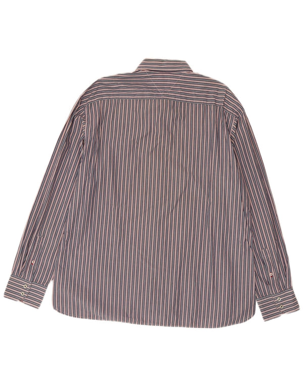 Tommy Hilfiger Chemise sur mesure pour homme 2XL en coton rayé bleu