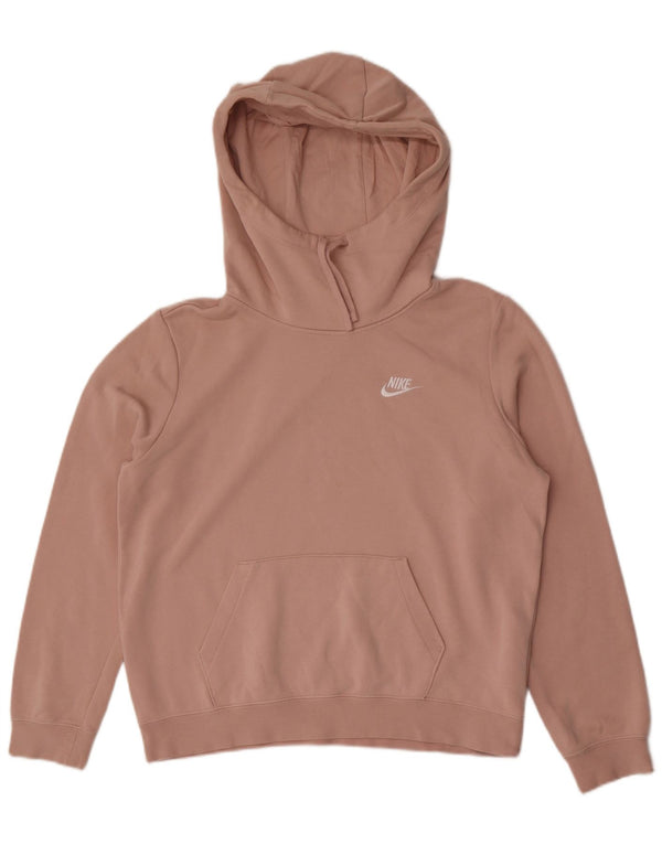 Nike Dame Hættetrøje UK 14 Medium Pink Bomuld
