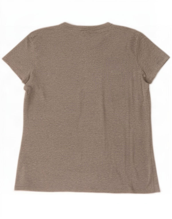 Tommy Hilfiger T-Shirt Homme Haut Large Gris Moucheté Coton