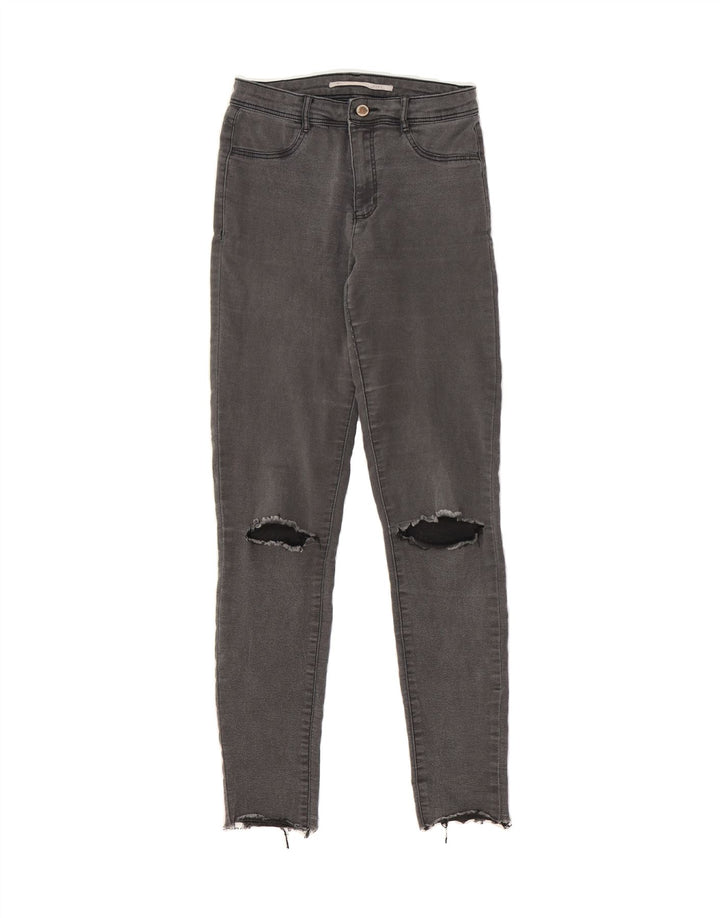 ZARA Womens Distressed Legging Jeans W26 L29  Grey Vintage Zara and Second-Hand Zara from Messina Hembry 