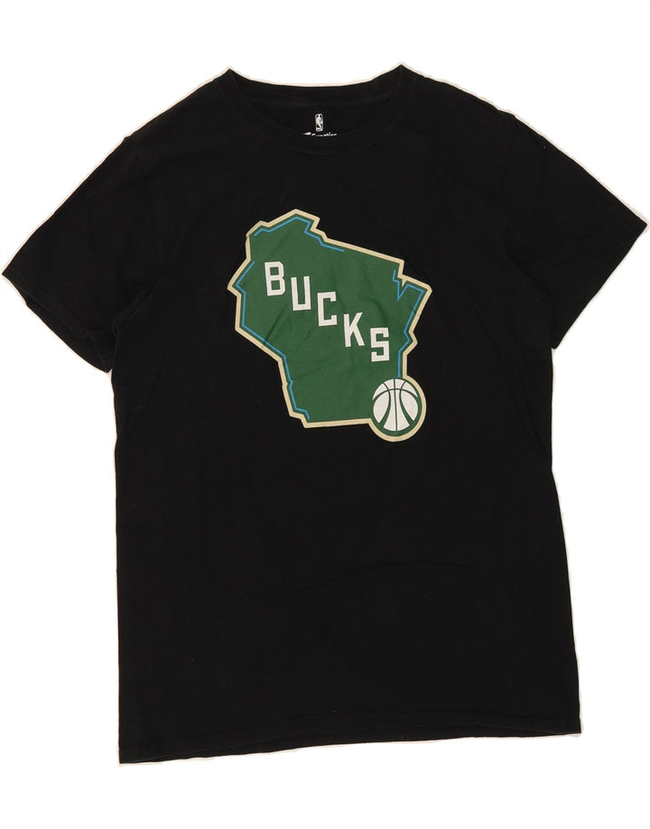 FANATICS Mens Bucks Graphic T-Shirt Top Medium Black Cotton Vintage Fanatics and Second-Hand Fanatics from Messina Hembry 